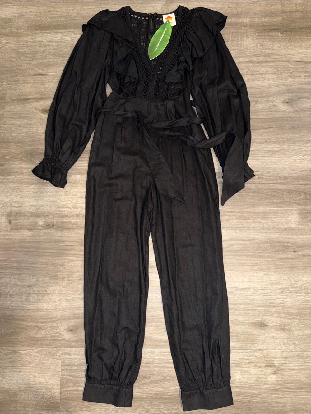 FARM Rio Lace Ruffle Jumpsuit - Picture 6 of 14